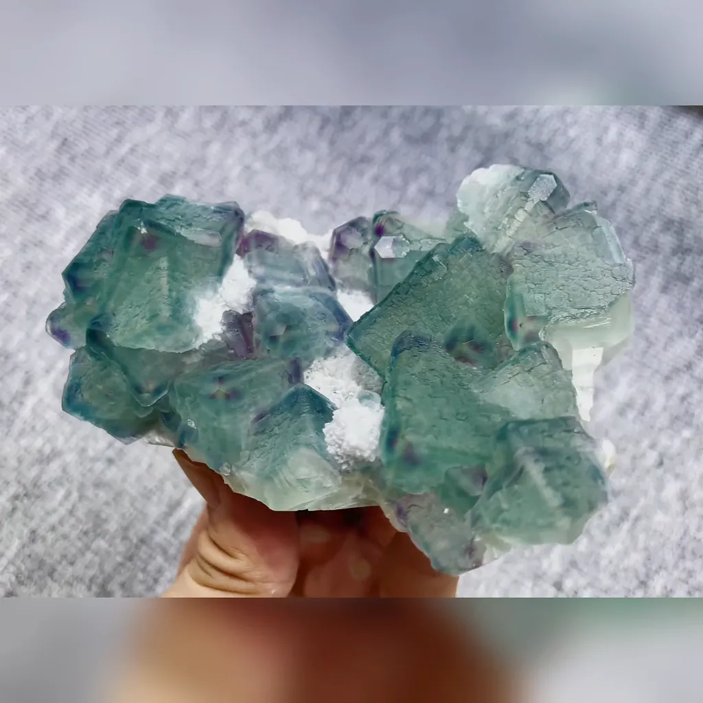 Natural Morandi Fluorite comes from Fujian,China 110*75*35MM image