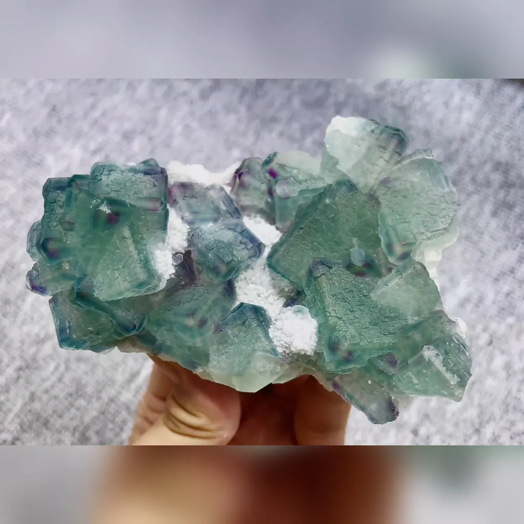 Natural Morandi Fluorite comes from Fujian,China 110*75*35MM - image 4