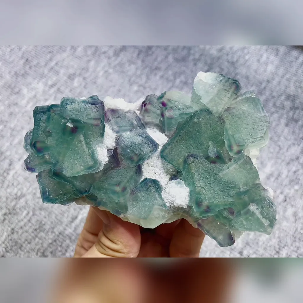 Natural Morandi Fluorite comes from Fujian,China 110*75*35MM - image 5