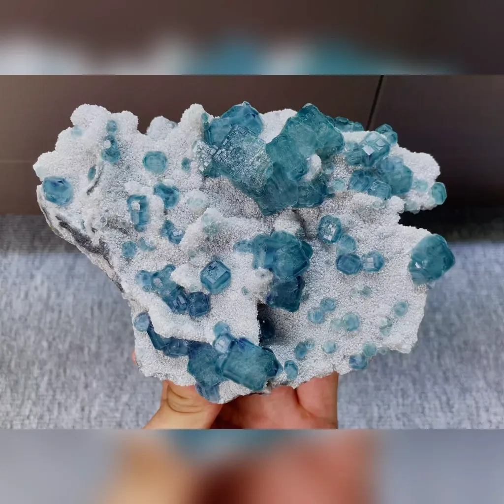 Natural Morandi Fluorite comes from Fujian,China 145*100*40MM image