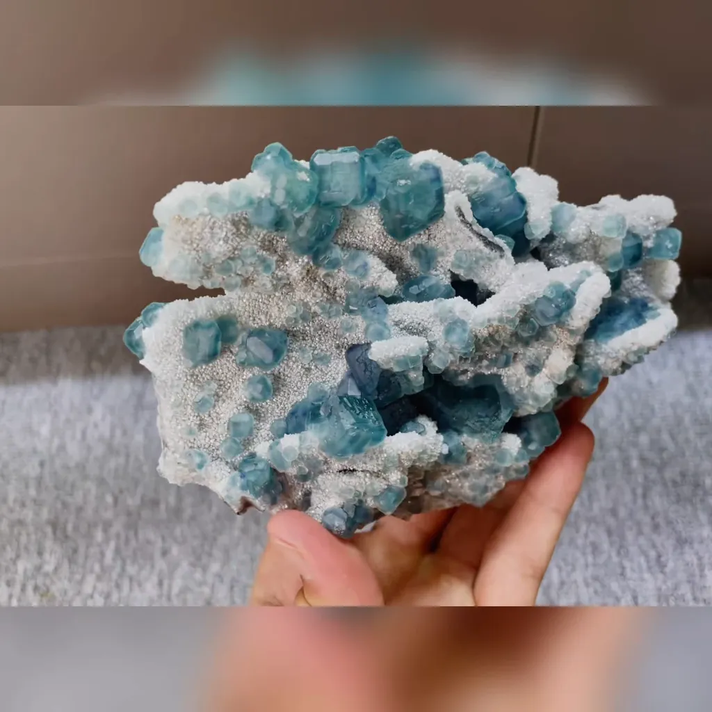 Natural Morandi Fluorite comes from Fujian,China 145*100*40MM - image 4