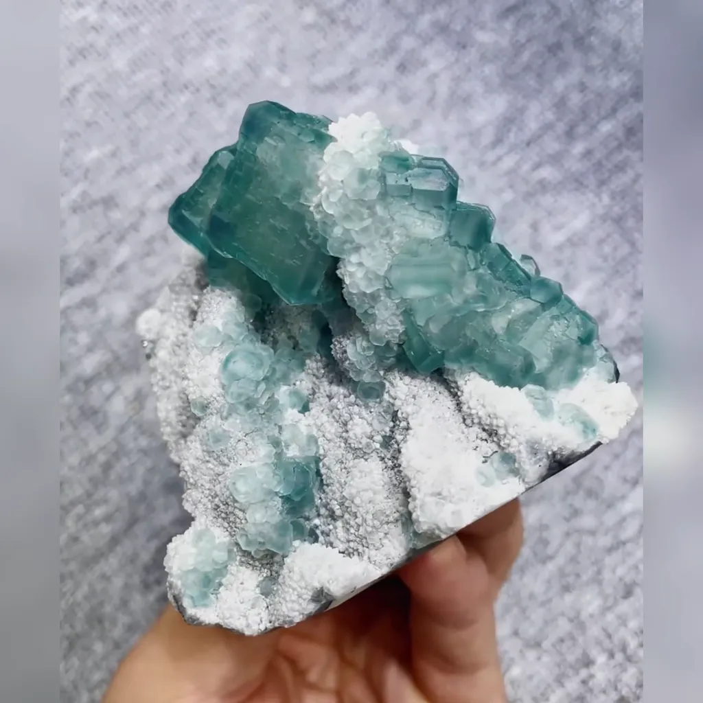 Natural Morandi Fluorite comes from Fujian,China 80*70*55MM image