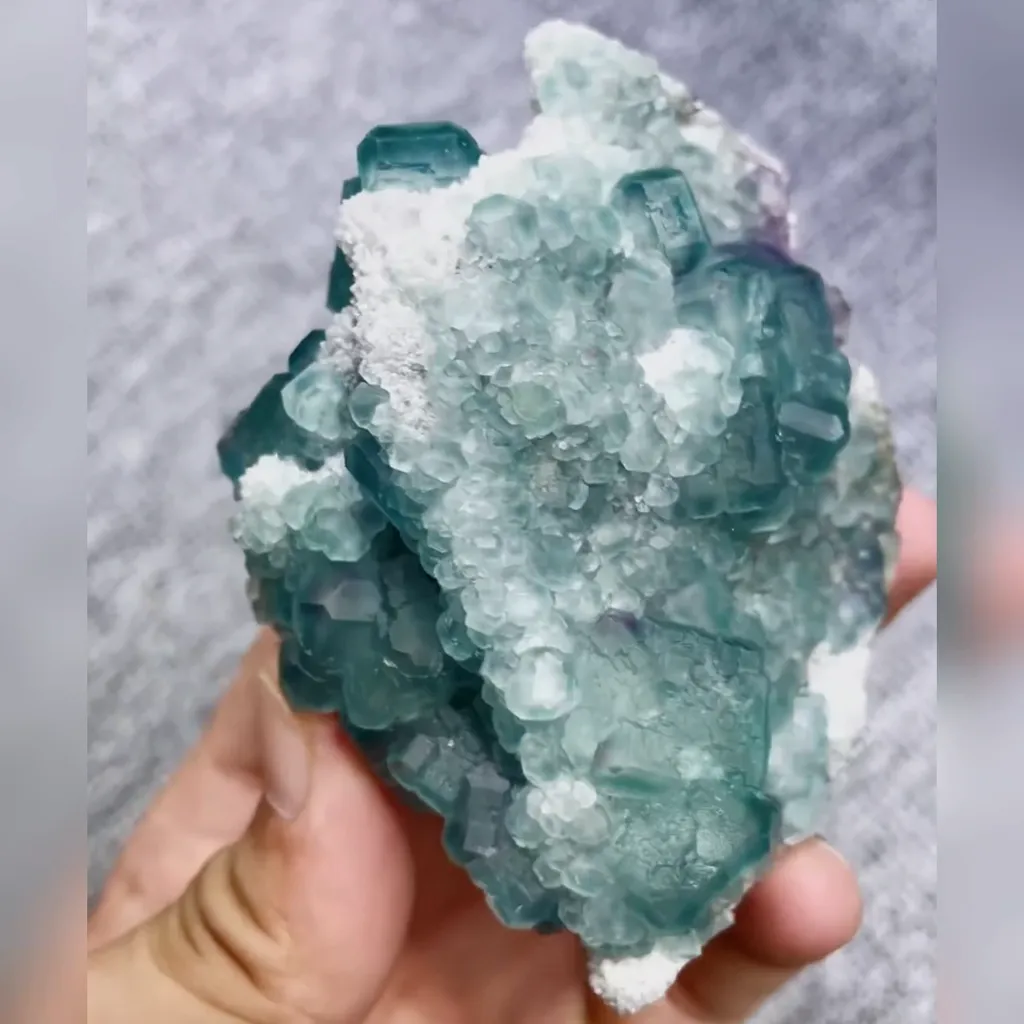 Natural Morandi Fluorite comes from Fujian,China 80*70*55MM - image 4