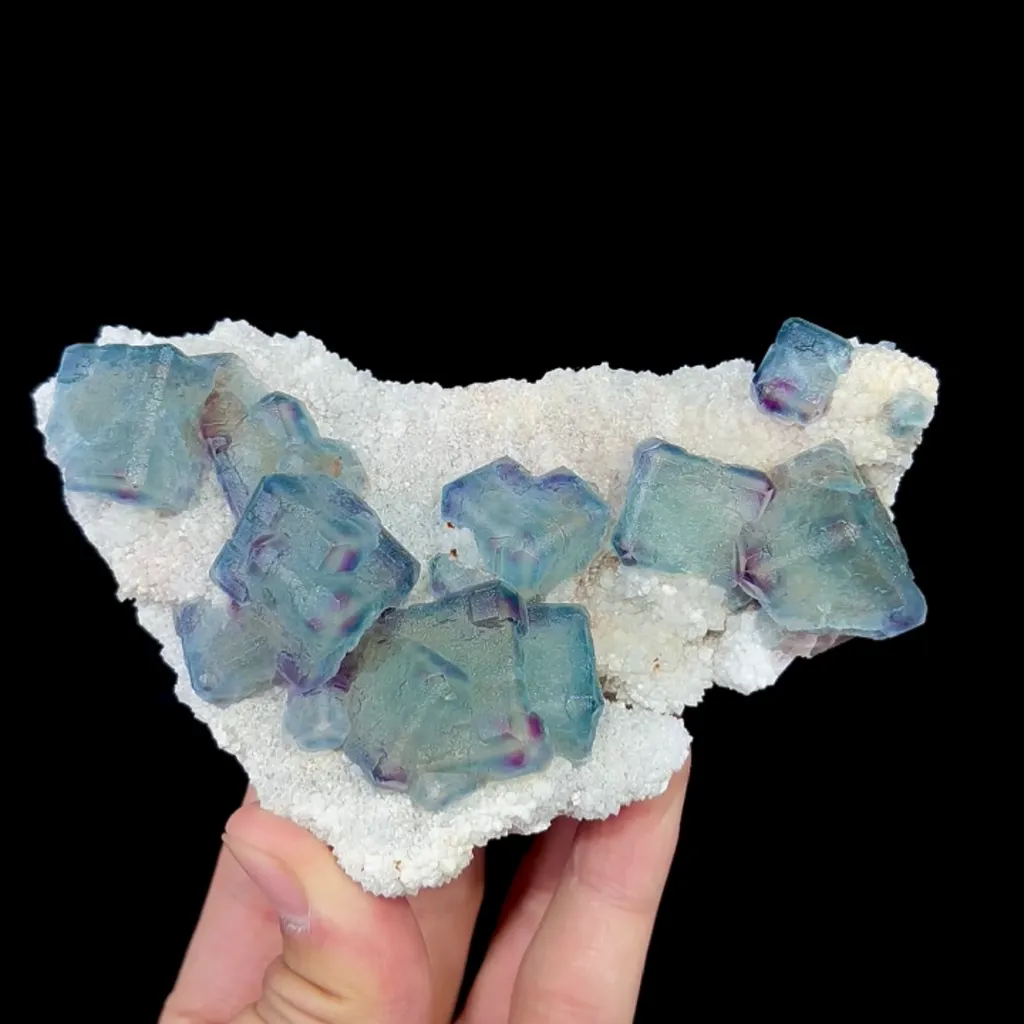 Natural Morandi Fluorite, Mineral Specimen:Fujian,China (120*70*20MM) image