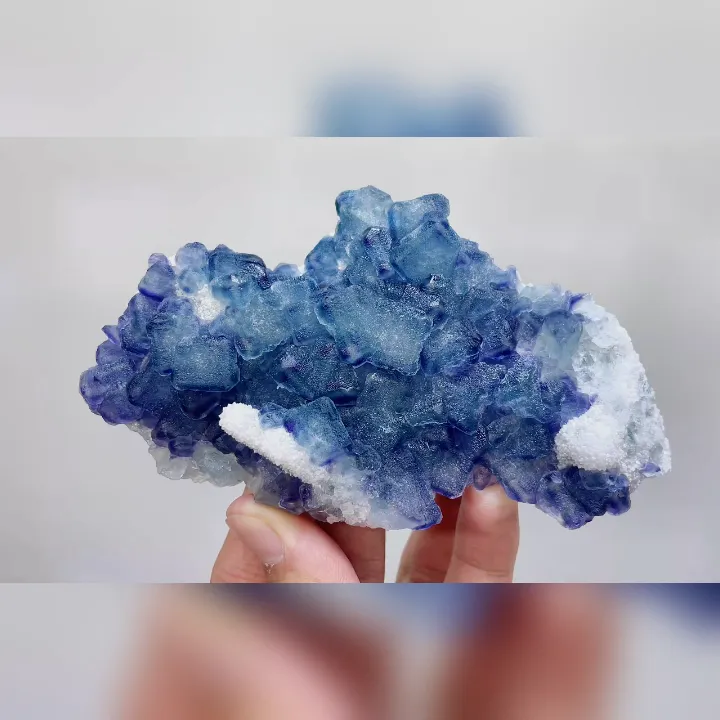 Natural Morandi Fluorite, Mineral Specimen:Fujian,China (130*70*25mm) image