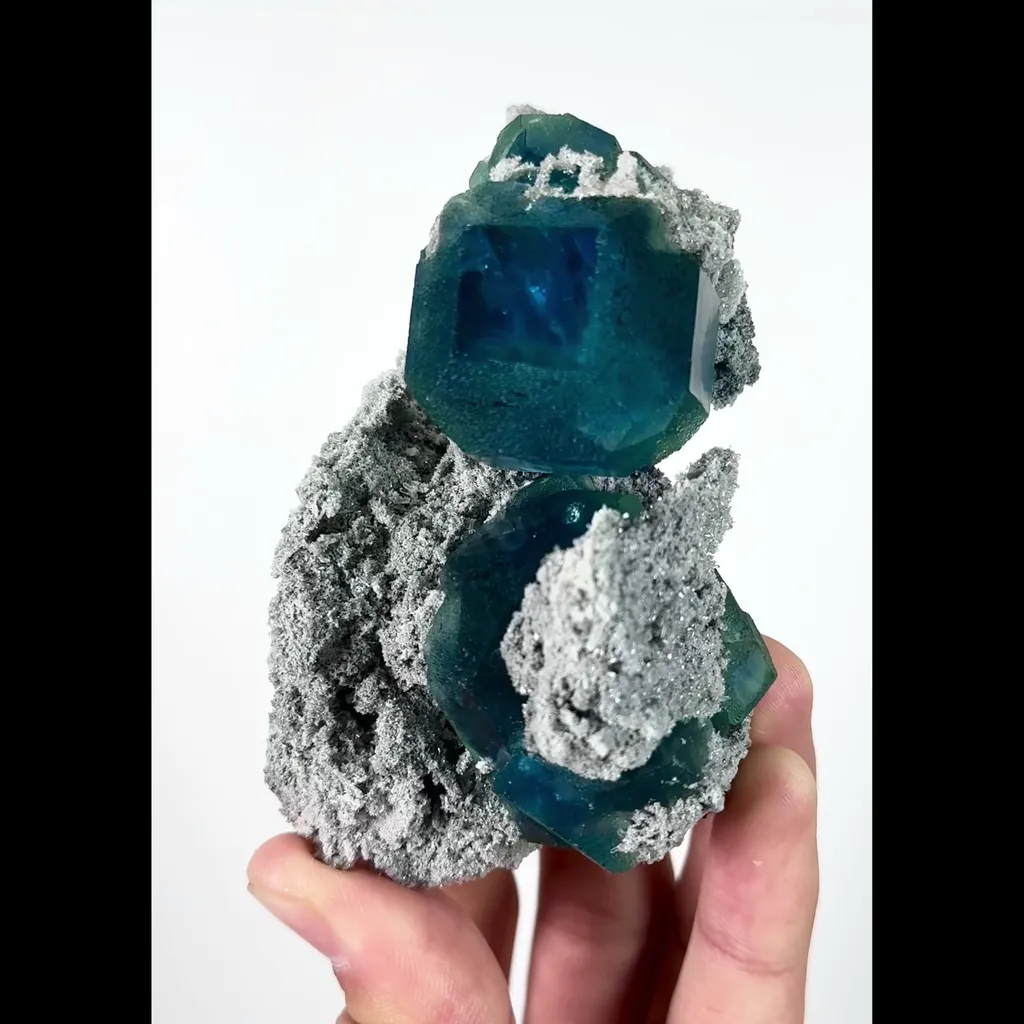 Natural Morandi Fluorite Mineral Specimen,High Quality Specimen,FUJIAN,CHINA(100*58*47mm) image