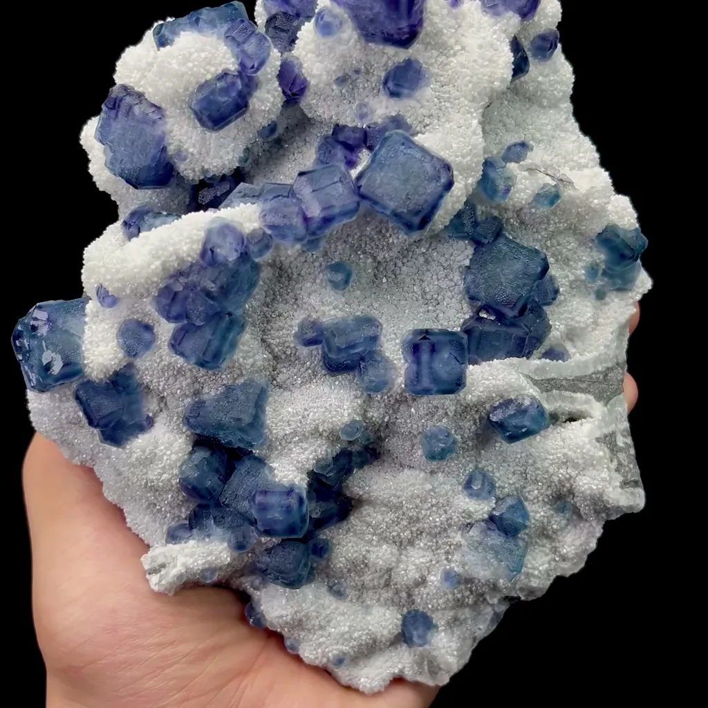 Natural Morandi Fluorite Mineral Specimen,High Quality Specimen,FUJIAN,CHINA(130*160*47mm) image