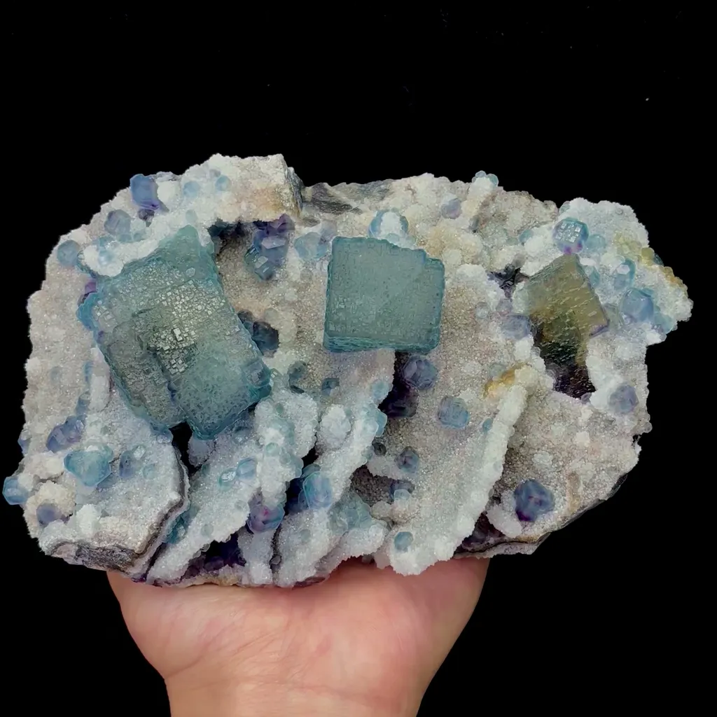 Natural Morandi Fluorite Mineral Specimen,High Quality Specimen,FUJIAN,CHINA(200*110*71mm) image
