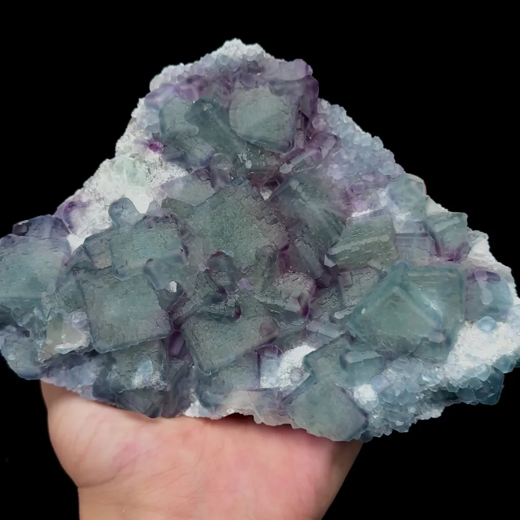Natural Morandi QR Code Fluorite Mineral Specimen,High Quality Specimen,FUJIAN,CHINA(170*116*40mm) - image 3