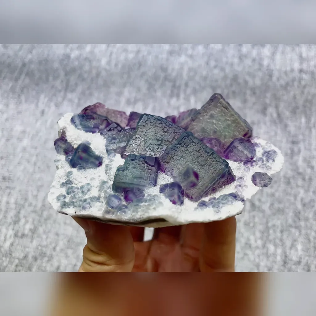 Natural Morandiite Fluorite comes from Fujian,China 100*75*30MM - image 2