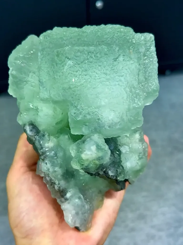 Natural Morandite Fluorite comes from Fujian,China 150*110*110MM - image 3