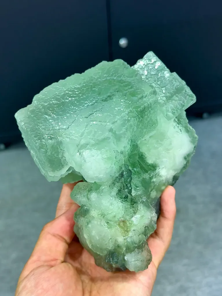 Natural Morandite Fluorite comes from Fujian,China 150*110*110MM image