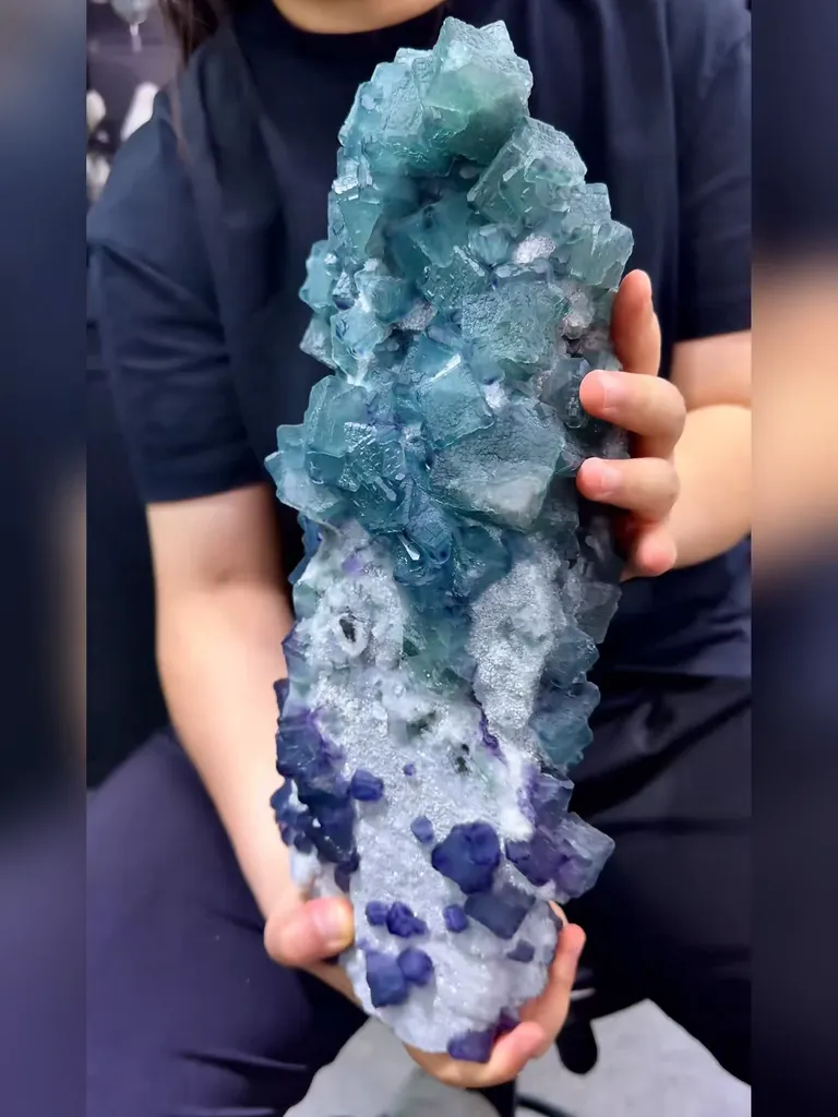 Natural Morandite Fluorite comes from Fujian,China 350*140*120MM - image 2