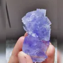 Natural Natural Purple Cubic Fluorite comes from Xianghualing,Hunan 30*25*50MM - image 3