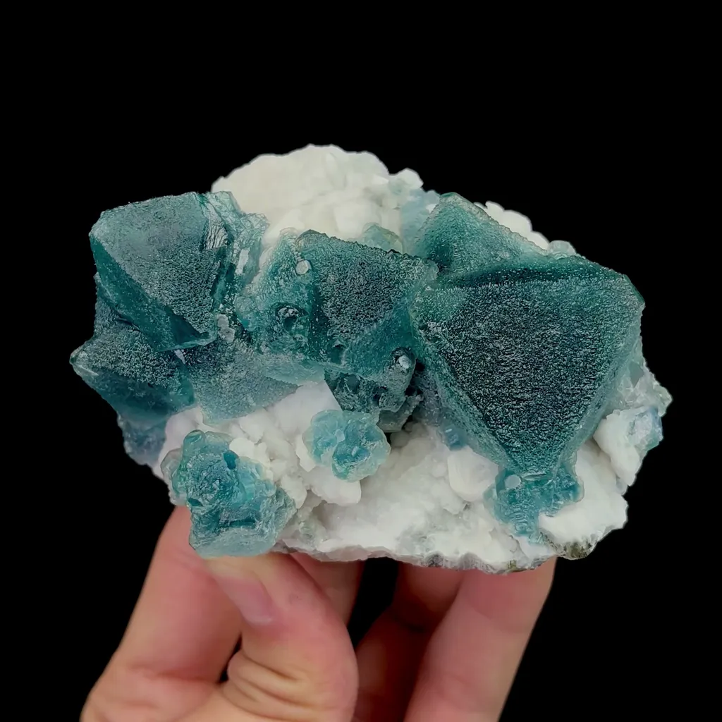 Natural Octahedral Green Fluorite Mineral Specimen,High Quality Specimen,INNER MONGOLIA,CHINA(95*69*50mm) - image 4