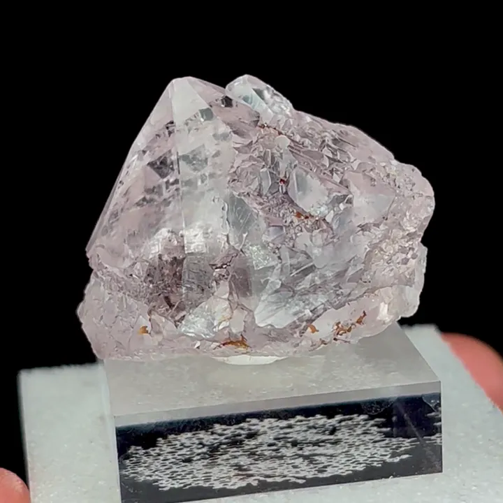 Natural Pale Pink Diamond Fluorite, Mineral Specimen: Huanggangliang,Inner Mongolia (30*30*25MM) - image 3