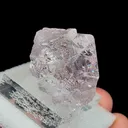 Natural Pale Pink Diamond Fluorite, Mineral Specimen: Huanggangliang,Inner Mongolia (30*30*25MM) - image 2