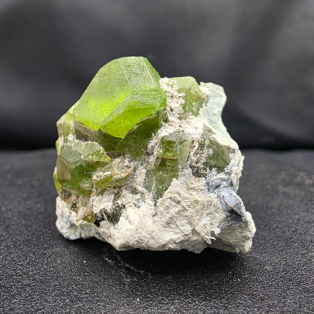 Natural Peridot Crystal Specimen Pakistan | Gem Quality Green Peridot on Matrix - image 5