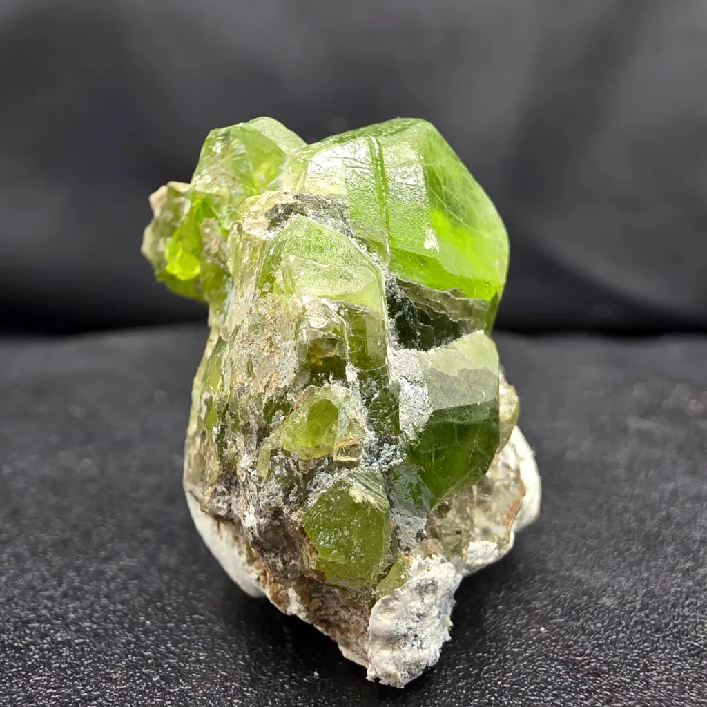 Natural Peridot Crystal Specimen Pakistan | Gem Quality Green Peridot on Matrix - image 8