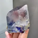 Natural Phantom Fluorite and Black Tourmaline Symbiosis comes from Namibia 55*55*70MM - image 1