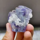 Natural Phantom Fluorite and Calcite Symbiosis comes from Yaogangxian,Hunan 40*45*35MM - image 3