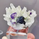 Natural Phantom Fluorite and Crystal Clusters coexist with Wolframite comes from Yaogangxian,China 45*25*20MM - image 5