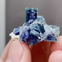 Natural Phantom Fluorite and Flake Calcite coexist with Mica Yindu,Inner Mongolia 35*24*20MM - image 3