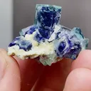 Natural Phantom Fluorite and Flake Calcite coexist with Mica Yindu,Inner Mongolia 35*24*20MM - image 2