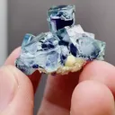 Natural Phantom Fluorite and Flake Calcite coexist with Mica Yindu,Inner Mongolia 35*24*20MM - image 4