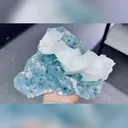 Natural Phantom Fluorite and Flaky Calcite Symbiosis comes from Fujian,China 180*130*60MM - image 1
