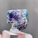 Natural Phantom Fluorite and Jamstenite coexist comes from Yaogangxian,Hunan 25*20*25MM - image 4