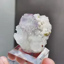 Natural Phantom Fluorite and Quartz coexist comes from Yaogangxian,Hunan 34*25*30MM - image 2