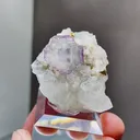 Natural Phantom Fluorite and Quartz coexist comes from Yaogangxian,Hunan 34*25*30MM - image 1