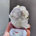 Natural Phantom Fluorite and Quartz coexist comes from Yaogangxian,Hunan 34*25*30MM - image 4