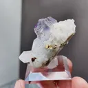 Natural Phantom Fluorite and Quartz coexist comes from Yaogangxian,Hunan 34*25*30MM - image 3