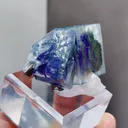 Natural Phantom Fluorite and Quartz coexist comes from Yaogangxian,Hunan 45*30*30MM - image 2