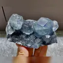 Natural Phantom Fluorite and Quartz Symbiosis comes from Fujian,China 105*60*50MM - image 5