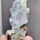 Natural Phantom Fluorite and Toxic Sand coexist comes from Yaogangxian,Hunan 30*20*60MM - image 3