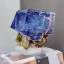 Natural Phantom Fluorite coexists with Mica comes from Yaogangxian,Hunan 40*30*30MM - image 4
