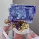 Natural Phantom Fluorite coexists with Mica comes from Yaogangxian,Hunan 40*30*30MM - image 2