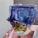 Natural Phantom Fluorite coexists with Mica comes from Yaogangxian,Hunan 40*30*30MM - image 3