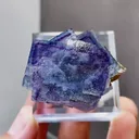 Natural Phantom Fluorite coexists with Mica comes from Yaogangxian,Hunan 40*30*30MM - image 7