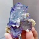 Natural Phantom Fluorite coexists with Mica comes from Yaogangxian,Hunan 50*30*60MM - image 6