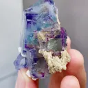Natural Phantom Fluorite coexists with Mica comes from Yaogangxian,Hunan 50*30*60MM - image 4