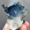 Natural Phantom Fluorite coexists with Wolframite and Quartz comes from Yaogangxian,Hunan 40*50*30MM - image 1