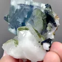 Natural Phantom Fluorite coexists with Wolframite and Quartz comes from Yaogangxian,Hunan 40*50*30MM - image 2