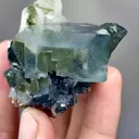 Natural Phantom Fluorite coexists with Wolframite and Quartz comes from Yaogangxian,Hunan 40*50*30MM - image 5