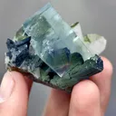 Natural Phantom Fluorite coexists with Wolframite and Quartz comes from Yaogangxian,Hunan 40*50*30MM - image 4