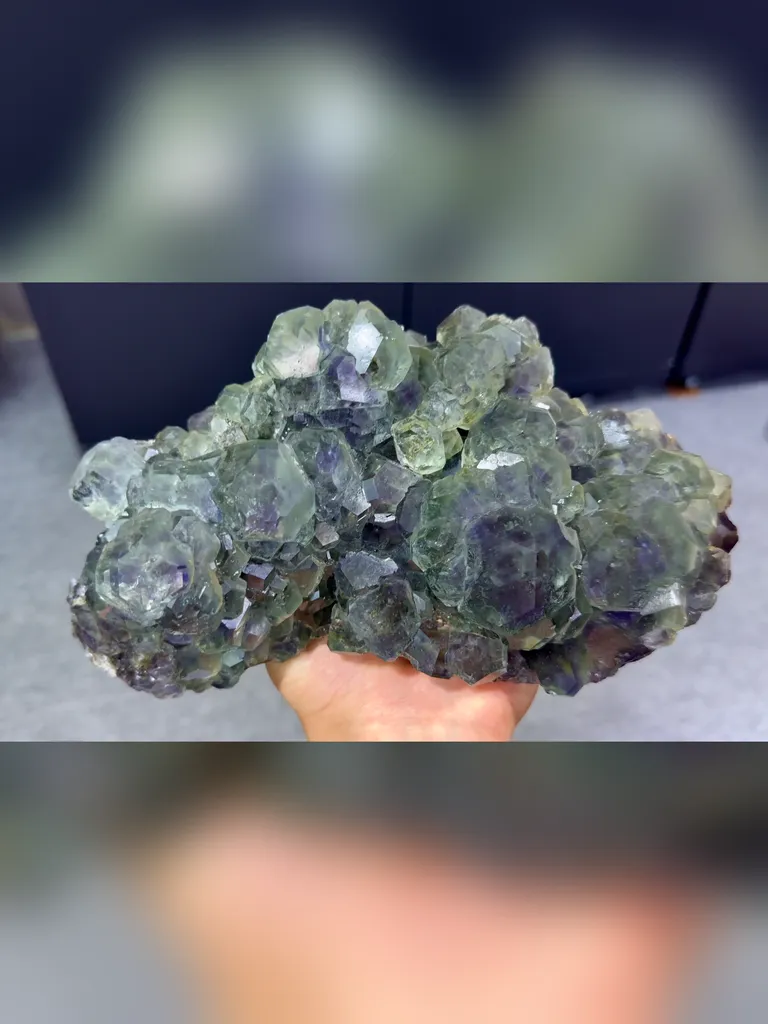 Natural Phantom Fluorite comes from Fujian,China 200*120*90MM - image 3