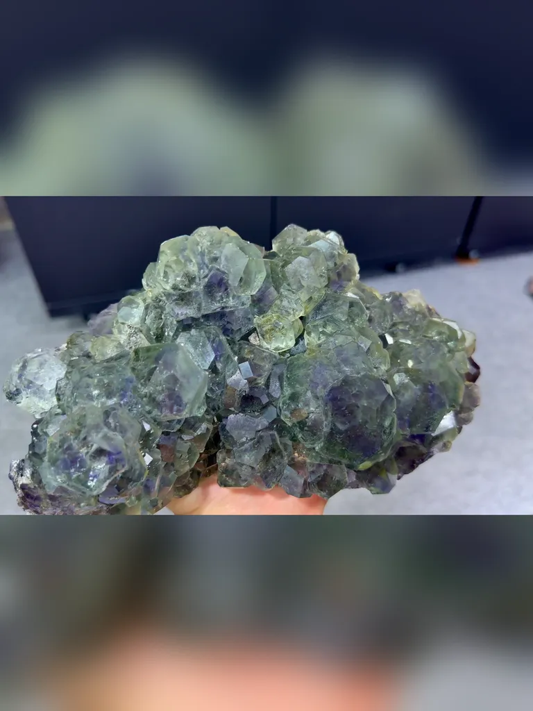 Natural Phantom Fluorite comes from Fujian,China 200*120*90MM - image 2